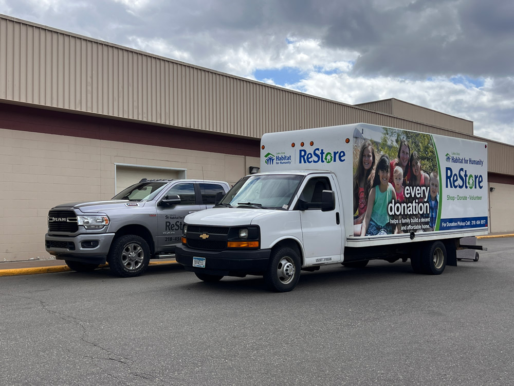 Trucks for Lakes Area Habitat Restore